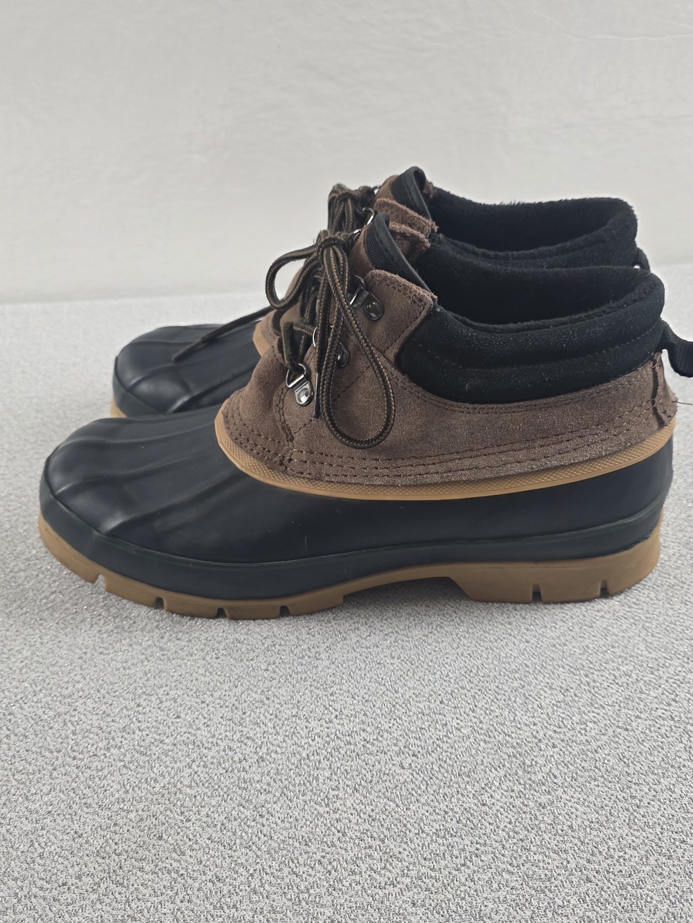 Bass Brown and Black Waterproof Duck Boots Men's 11